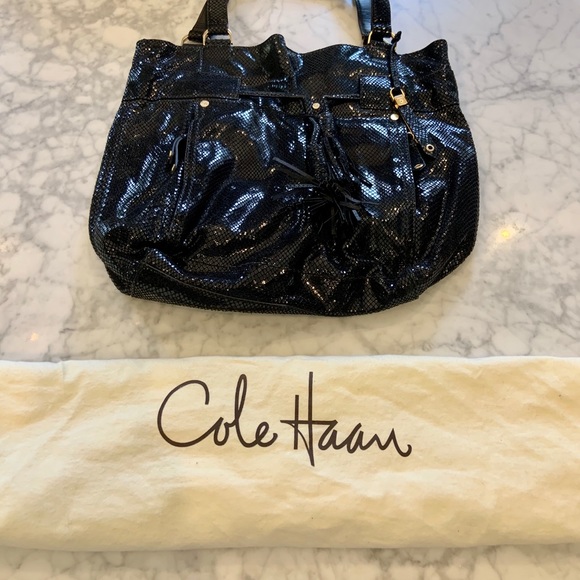 Cole Haan Embossed Snake Skin ‘Marabelle’ Bag - Picture 3 of 6